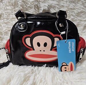 Paul Frank Julius the Monkey Hand Bag Bowling Bag Crossbody Shoulder Bag Cute